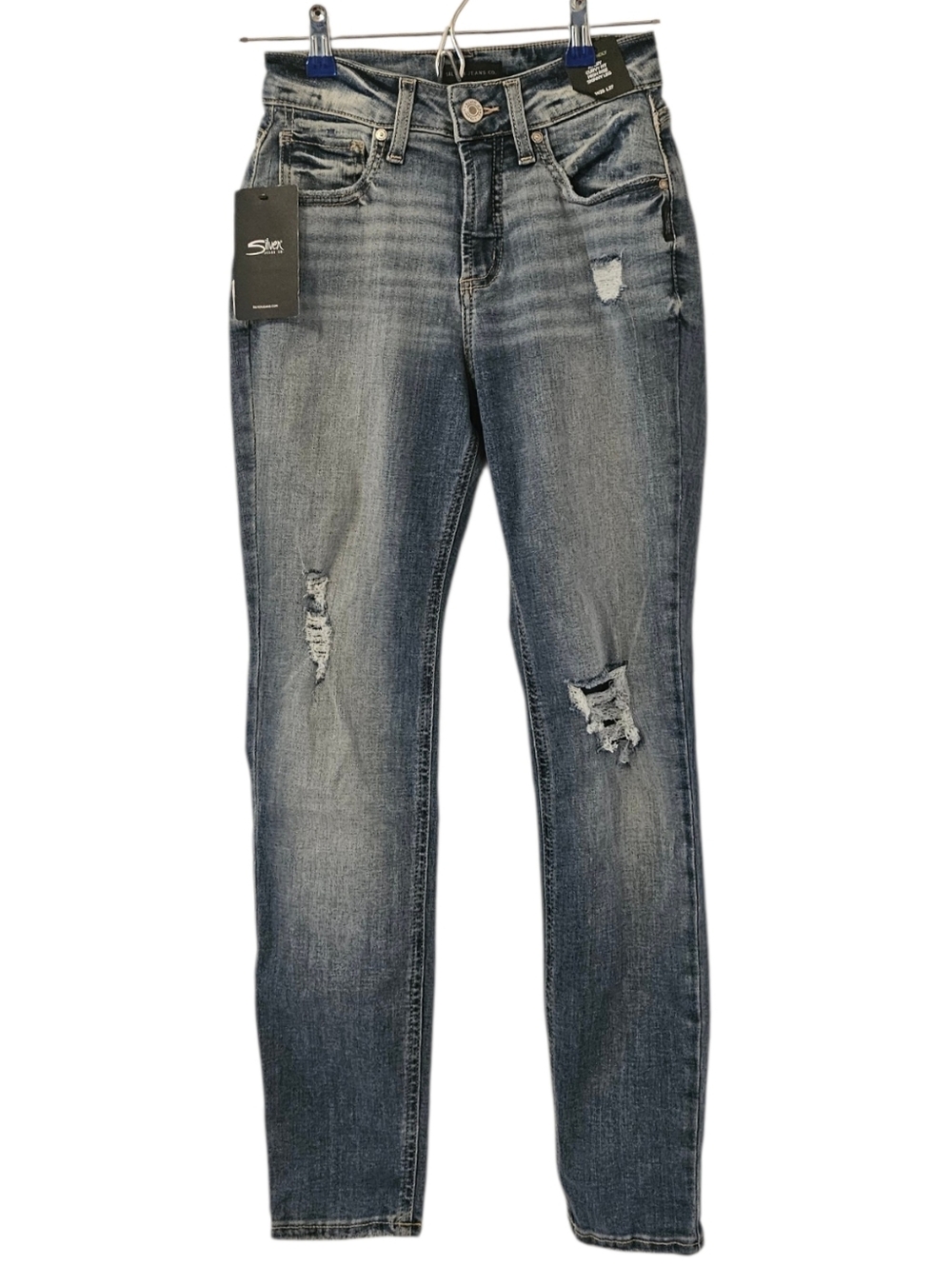 Blue Silver Jeans Co. Avery Curvy Fit High Rise Skinny Leg Jeans